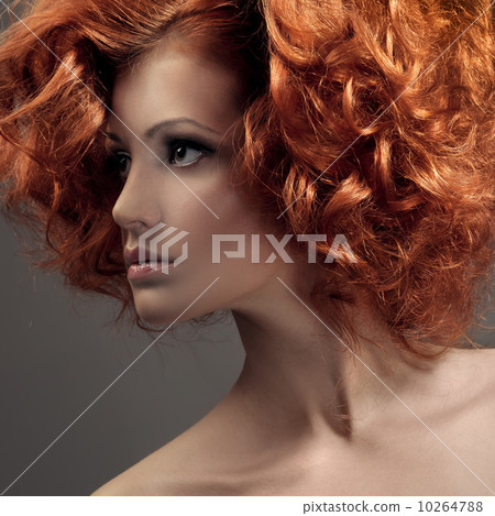 Fashion Portrait. Beautiful Woman. Curly Hair. 10264788