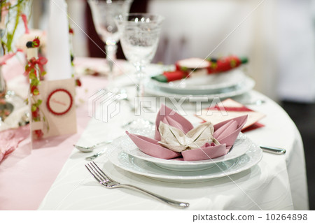 Table set for wedding or event party. 10264898