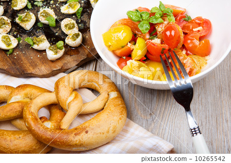Different antipasti salad and appetizer Different antipasti salad and appetizer 10265542