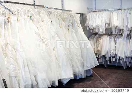 Collection of wedding dresses in the shop 10265749