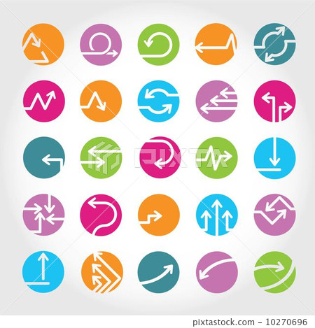 colorful arrow buttons, arrow symbol 10270696