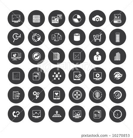 data analytics and data technology buttons 10270853