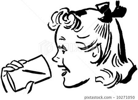 Girl With Cup 10271050