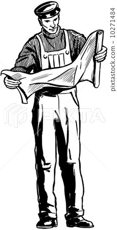 Man Studying Plans Man Studying Plans 10271484