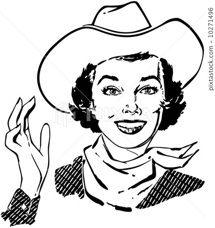 Cowgirl Waving Cowgirl Waving 10271496