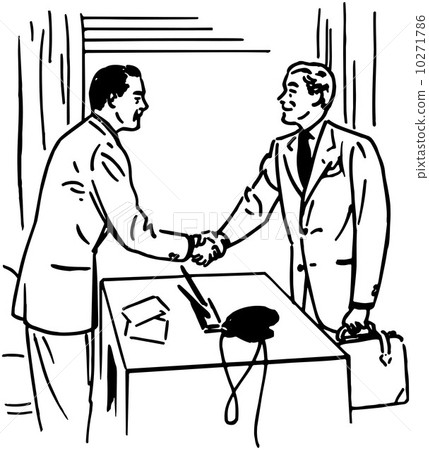 Two Men Greeting Each Other Two Men Greeting Each Other 10271786