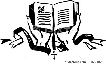 Hands Holding Open Bible 10271828
