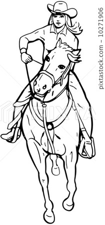 Cowgirl Barrel Racer 10271906