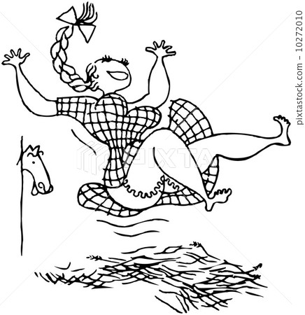 Girl Jumping In Hay Girl Jumping In Hay 10272010