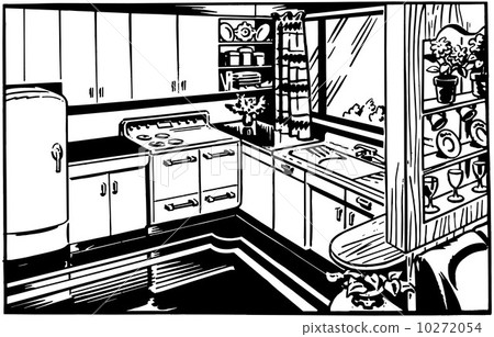 Retro Kitchen 10272054