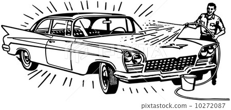 Man Washing Car 10272087