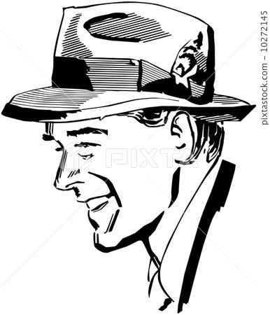 Man Wearing Fedora 10272145