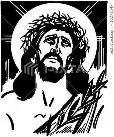 jesus with crown of thorns 10272347