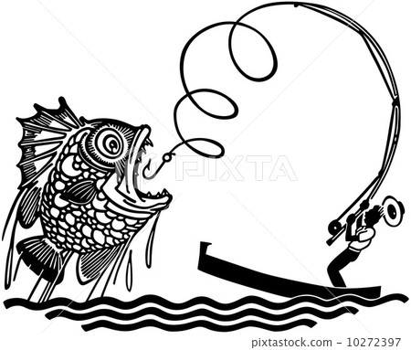 Man Catching Big Fish 10272397