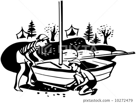 Boys Preparing Sailboat 10272479