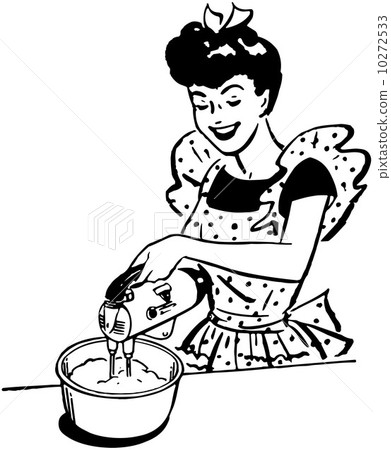 Lady With Electric Beater 10272533