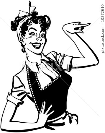 Pointing Housewife 10272610