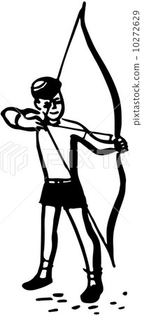Boy With Bow And Arrow 10272629