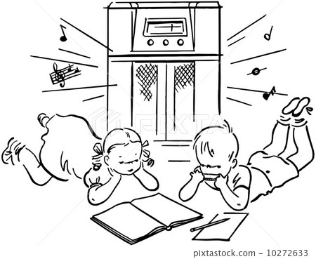 Children Listening To Radio 10272633