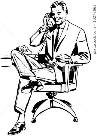 Man In Office Chair 10272662