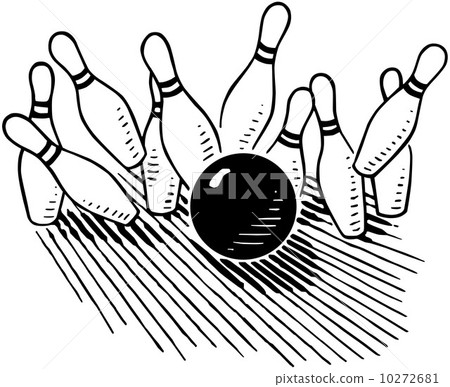 Stock Illustration: Ten Pin