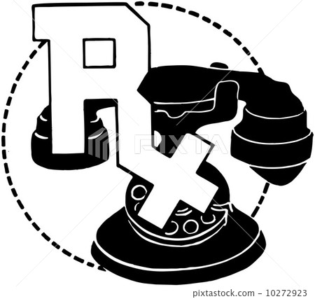 RX Symbol On Telephone RX Symbol On Telephone 10272923