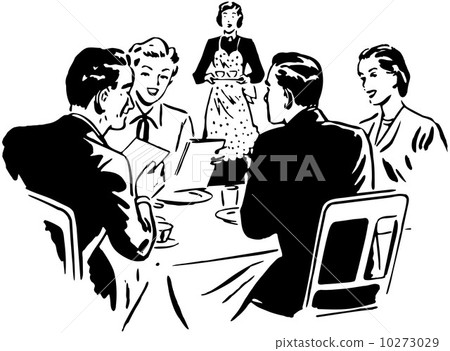 Two Couples Dining 10273029