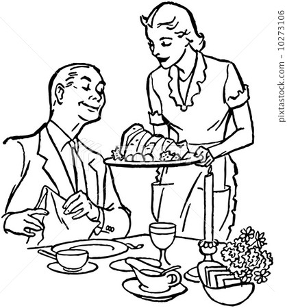 Serving Dinner 10273106