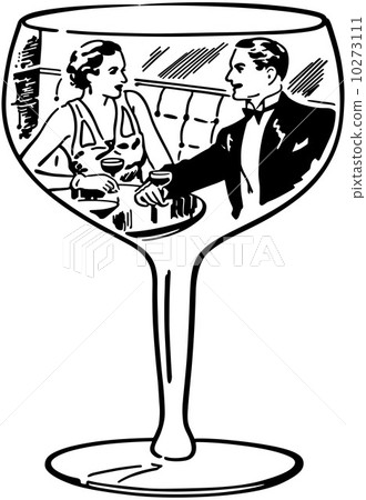 Couple In Wine Glass Couple In Wine Glass 10273111