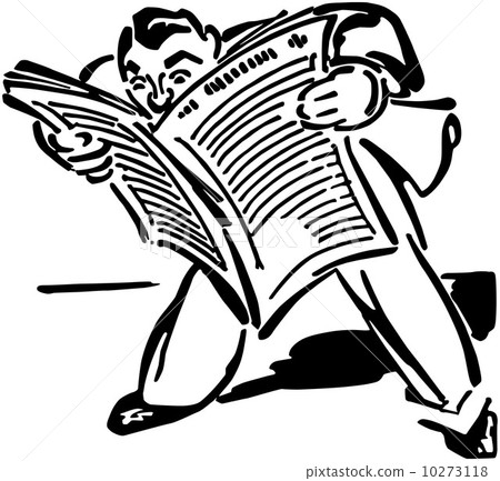 Man Reading Newspaper 10273118