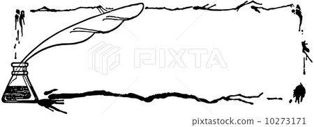 Quill Pen Ink Frame 10273171
