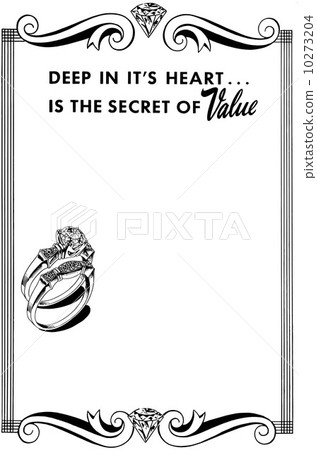Scroll Border With Diamond 10273204
