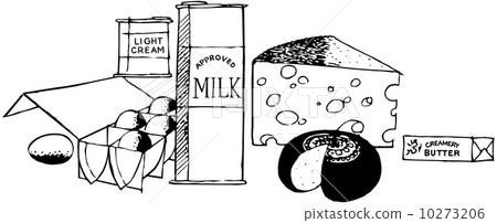 Eggs Milk And Cheese 10273206