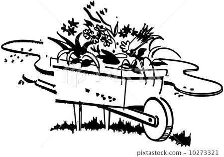 Wheelbarrow Full Of Flowers 10273321