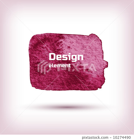 Vinous Square Watercolor Banner. 10274490