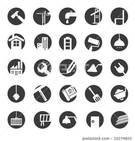 architect and construction icons 10274605