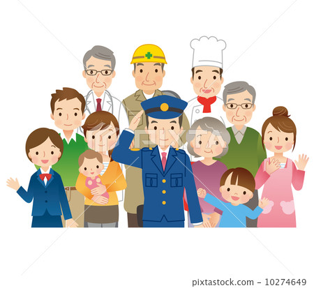 警察和當地人民 10274649