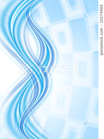 Blue background with waves 10274988
