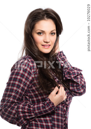 Portrait of sexy young brunette 10276029