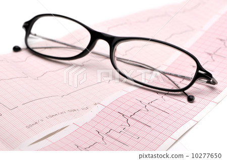 Eyeglasses and cardiogram 10277650