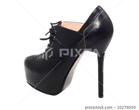 Black high-heeled shoe.Isolated. Black high-heeled shoe.Isolated. 10278050