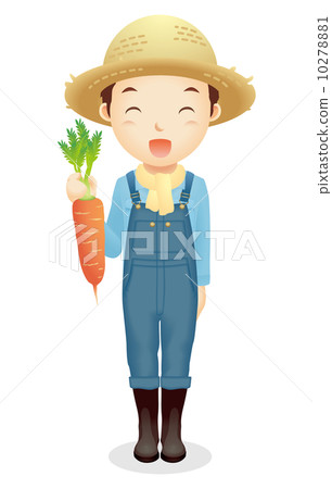 Male illustration of a straw hat Male illustration of a straw hat 10278881