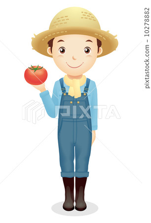 Male illustration of a straw hat Male illustration of a straw hat 10278882