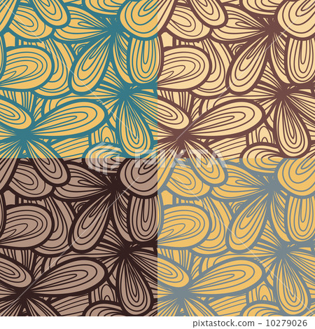 Seamless abstract hand-drawn texture 10279026
