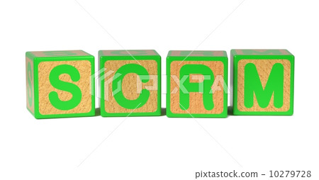 SCRM - Colored Childrens Alphabet Blocks. 10279728