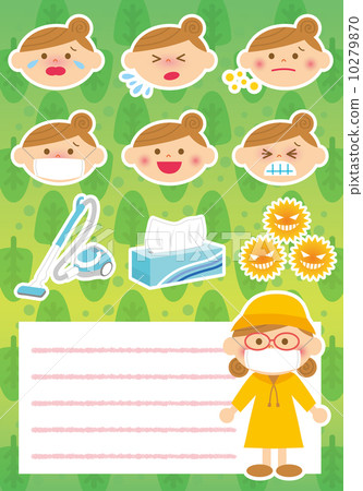Illustration of hay fever Illustration of hay fever 10279870