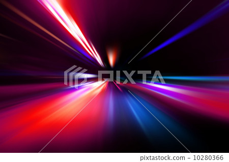 speed motion on night road speed motion on night road 10280366