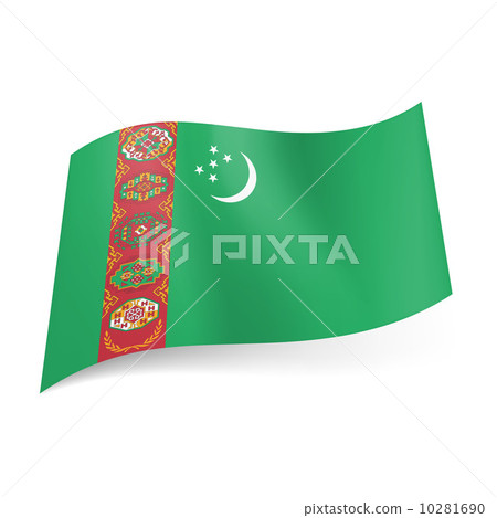 State flag of Turkmenistan 10281690