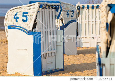 Beach chairs in Northern Germany Beach chairs in Northern Germany 10283644