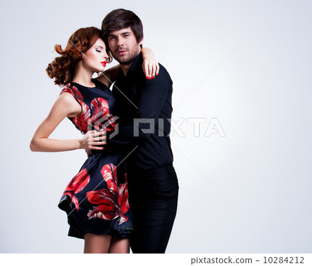 Portrait of young couple in love. Portrait of young couple in love. 10284212